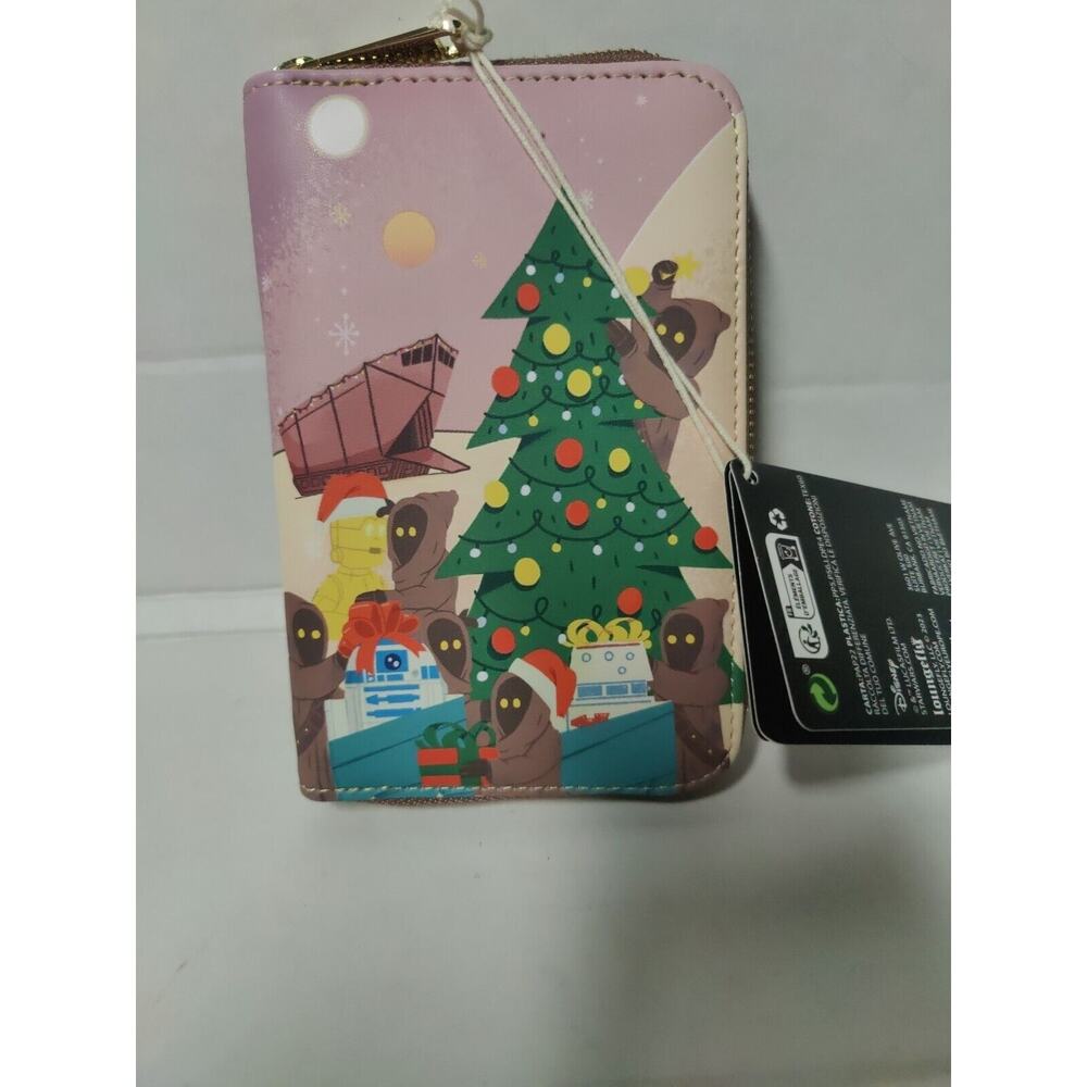 Copied - Loungefly Star Wars Jawa Xmas Tree Wallet Brown - Picture 3 of 12